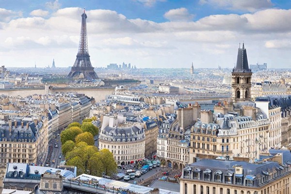 Париж панорамное фото