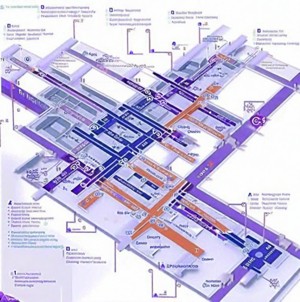 Схема международного аэропорта Бангкока