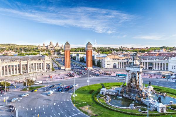 Барселона панорамное фото