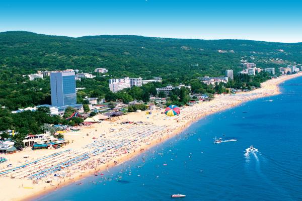 Золотые пески панорамное фото