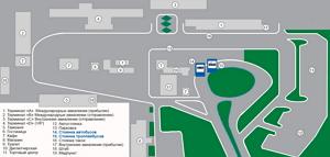 Аэропорт Симферополя (Simferopol Airport) схема
