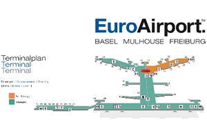 Схема международного аэропорта Базеля