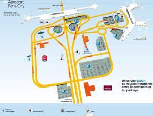 Аэропорт Орли (Orly Airport)  схема