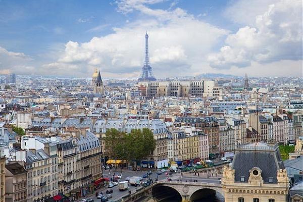 Париж панорамное фото