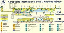 Международный аэропорт имени Бенито Хуареса (Benito Juarez International Airport) схема