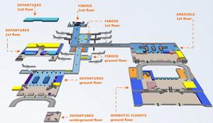 Международный аэропорт Генри Коандэ (Henri Coanda International Airport) схема