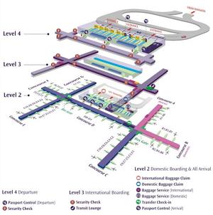 Схема международного аэропорта Бангкока