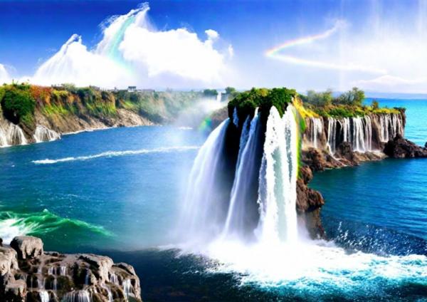 Водопады Дюден фото