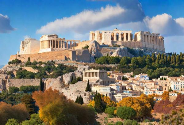 Афины панорамное фото