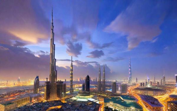 Дубай панорамное фото