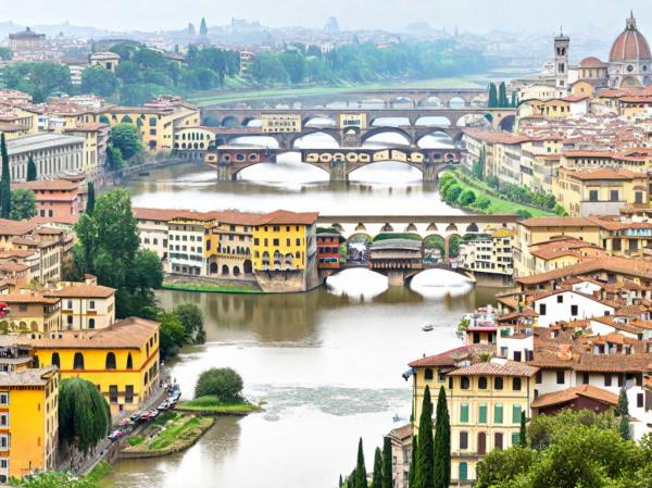 Флоренция панорамное фото