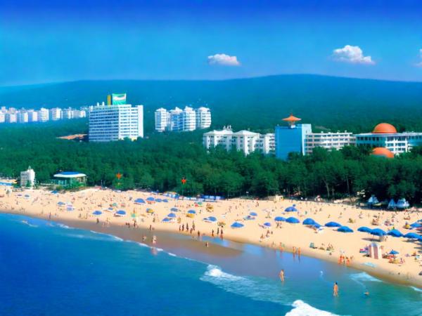 Золотые пески панорамное фото