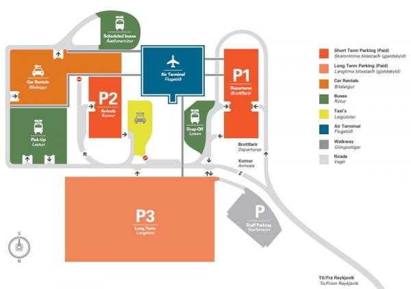 Международный аэропорт Кефлавик (Keflavik International Airport) схема