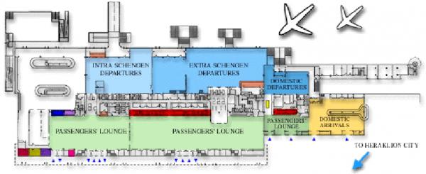 Аэропорт Ираклиона схема