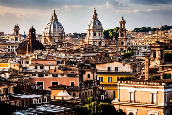 Рим панорамное фото