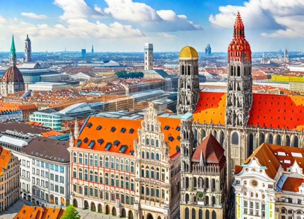 Мюнхен панорамное фото